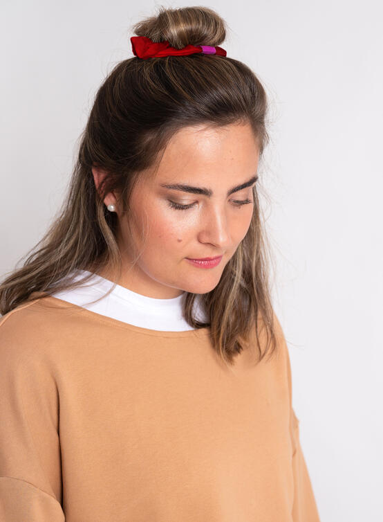 Scrunchie-Set Dana red