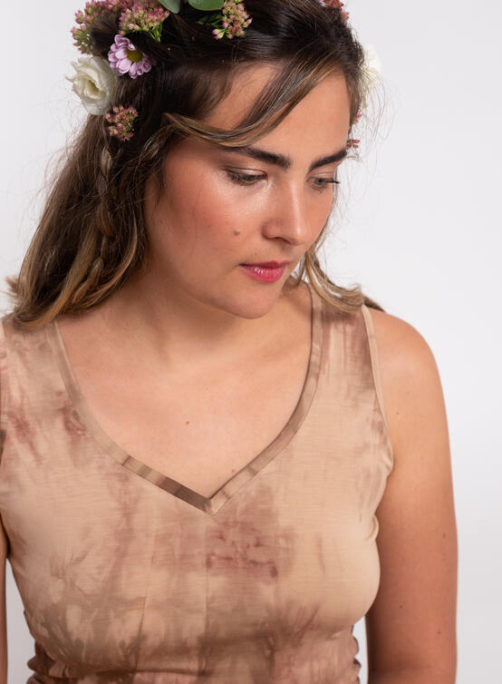 Crop Top Luna brown 