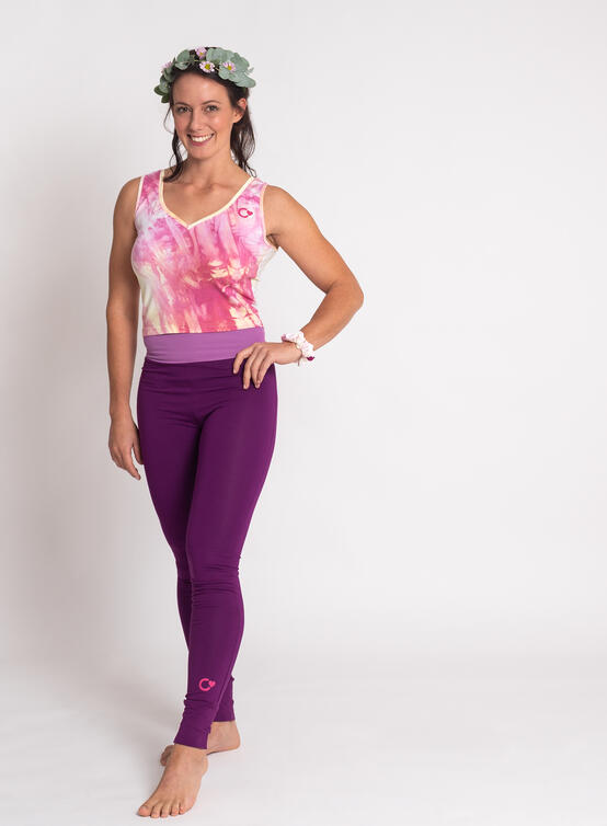 Crop Top Luna yellow-pink