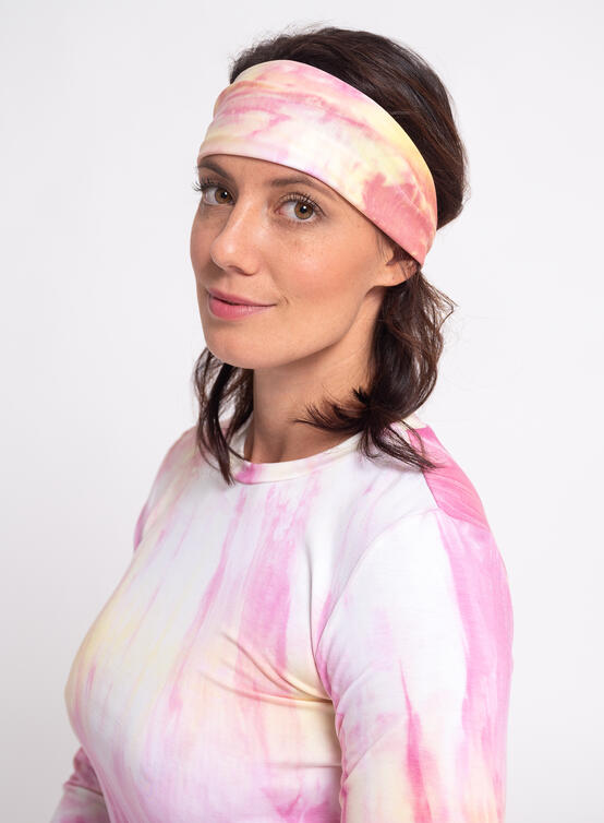 Stirnband Enja yellow-pink