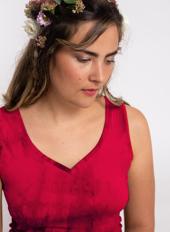 Crop Top Luna red
